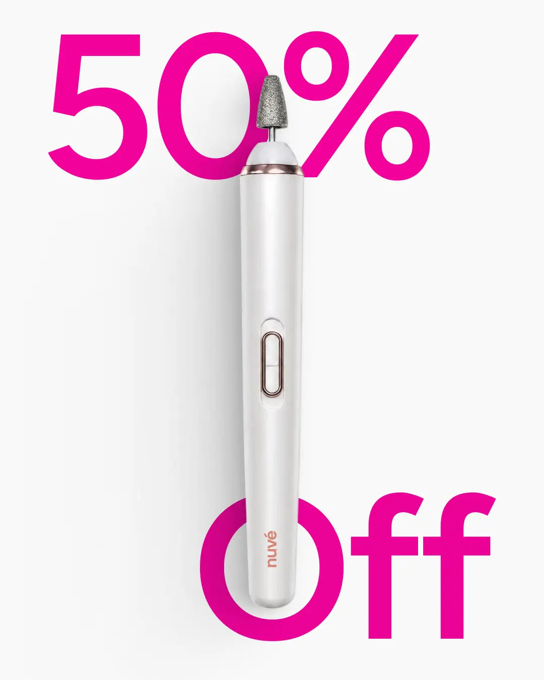Nuvé Gloss Pro electric nail file with 50% off discount offer